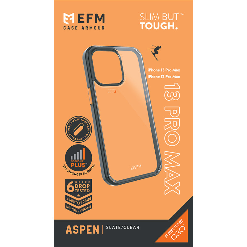 EFM Aspen Clear Phone Case For Apple iPhone 13 Pro Max (6.7") with Afterpay Zip Humm and more available