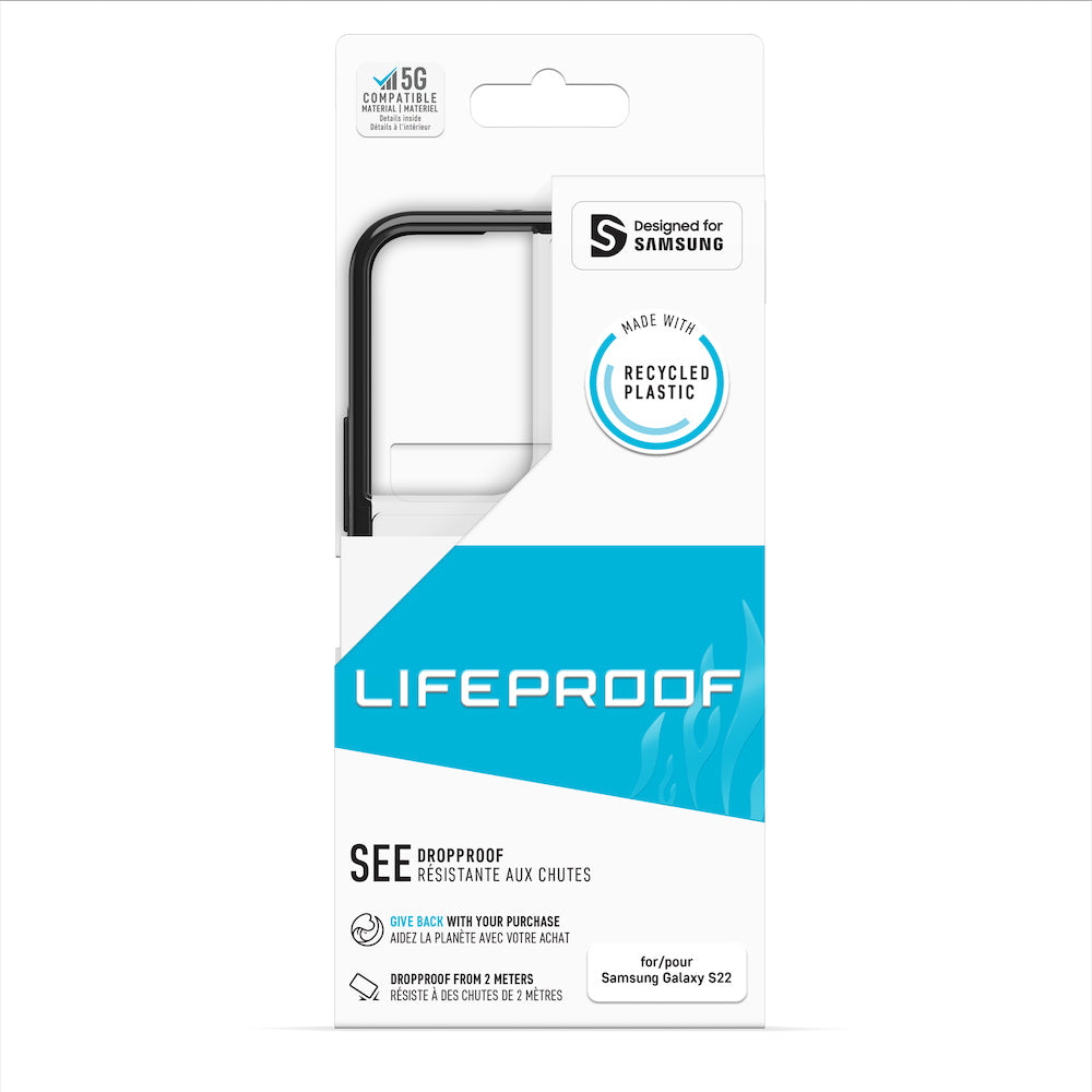 Lifeproof See Case - For Samsung Galaxy S22 (6.1) - Black Crystal - Kixup Repairs