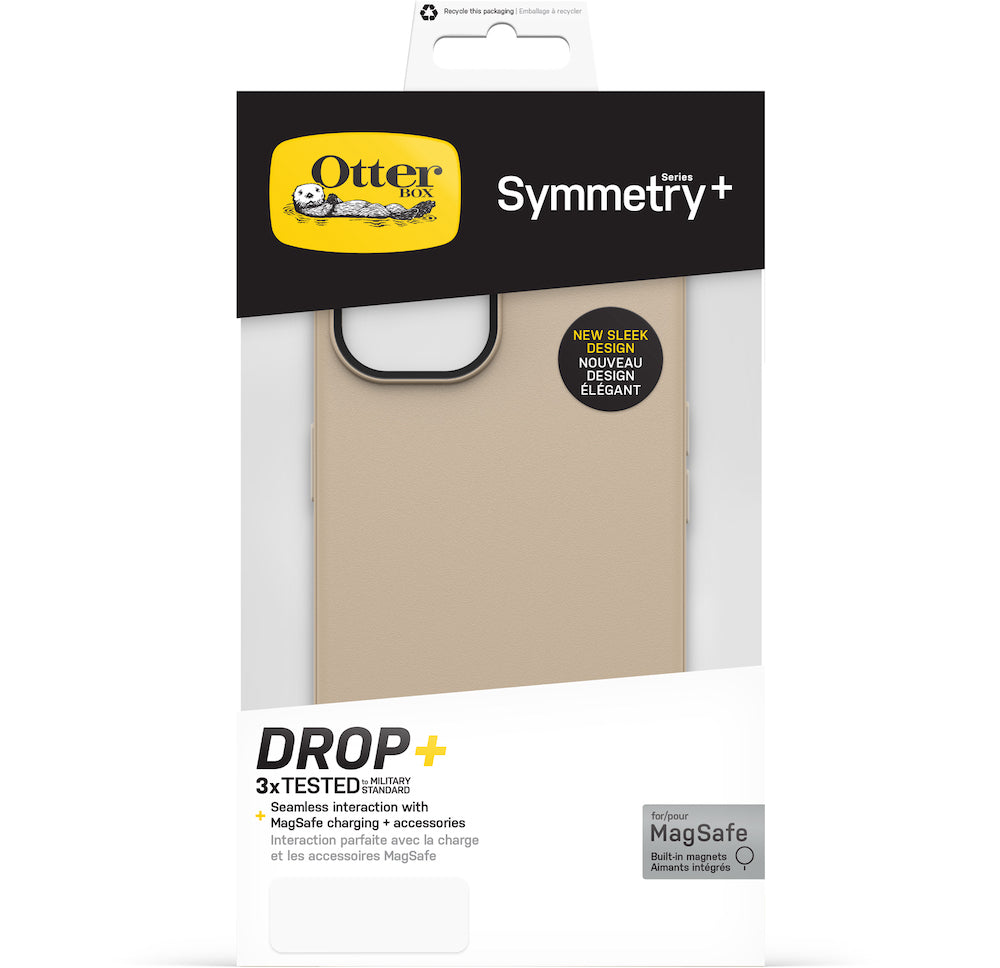 Otterbox Symmetry Plus Case - For iPhone 13 (6.1")/iPhone 14 (6.1") - Dont Even Chai Grey - Kixup Repairs