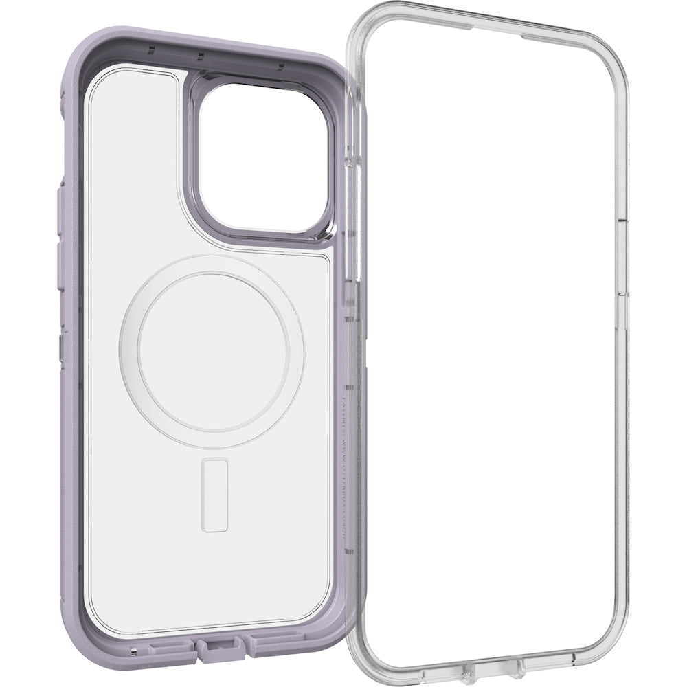 Otterbox Defender XT Clear MagSafe Case - For iPhone 14 Pro Max (6.7") - Lavender Sky - Kixup Repairs